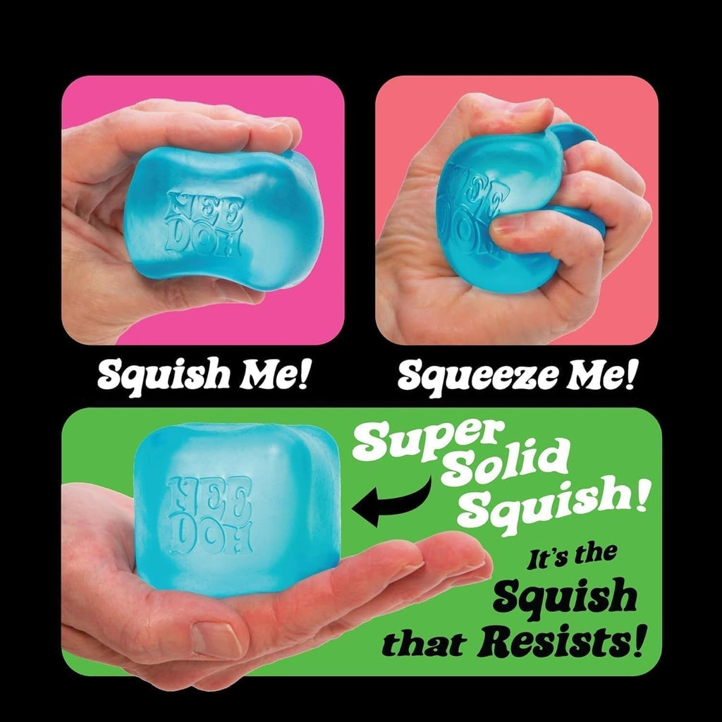 NeeDoh Nice Cube – Solid Squish – 2.25" Cube